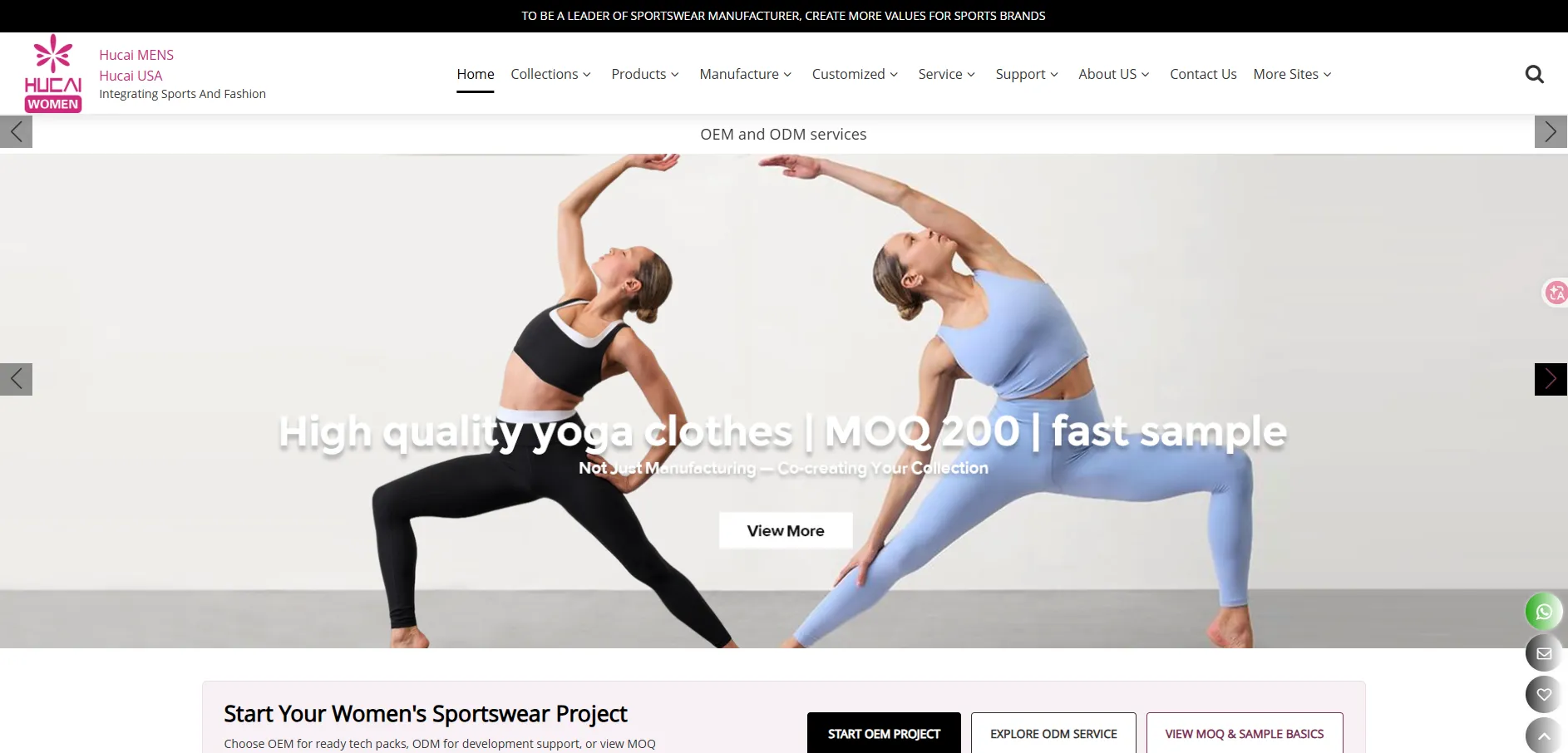 Dongguan Humen Hucai Garment activewear production in Humen, Dongguan
