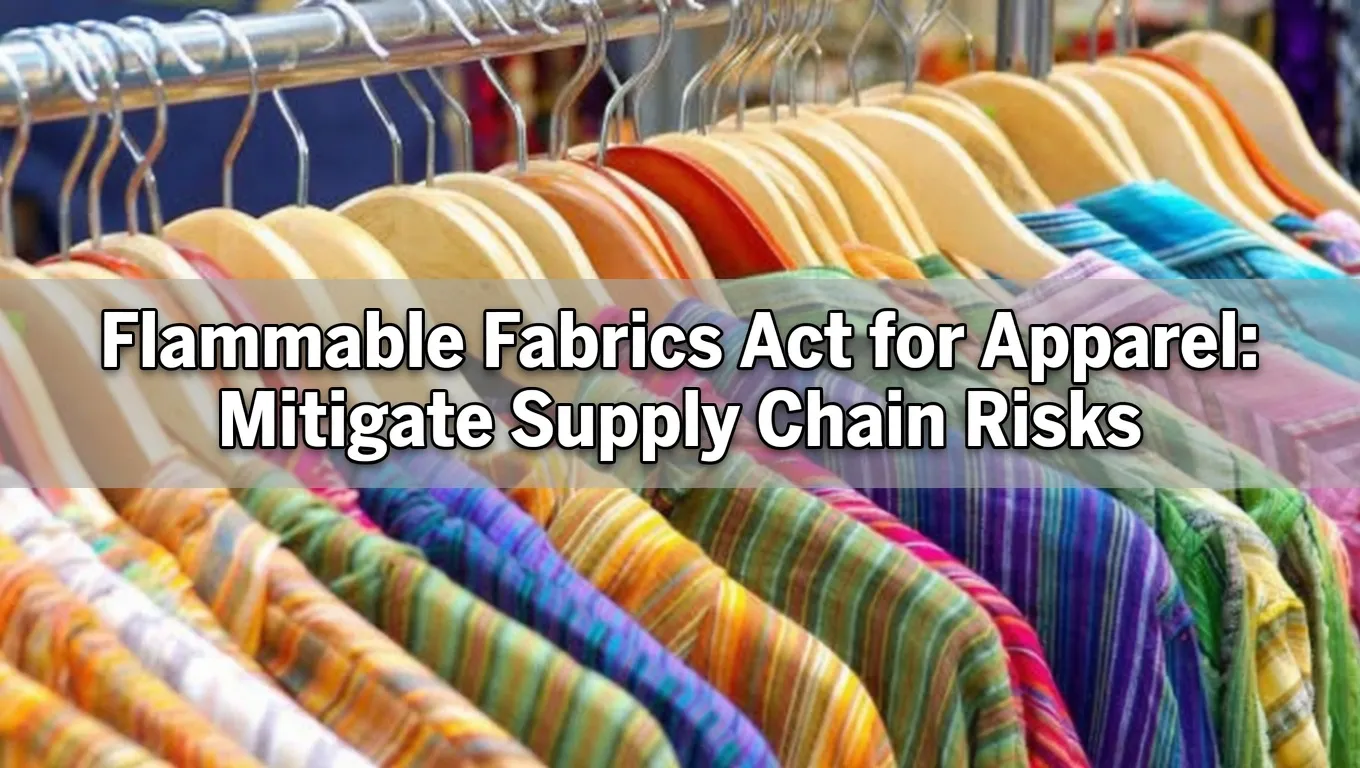 Flammable Fabrics Act for Apparel: Mitigate Supply Chain Risks