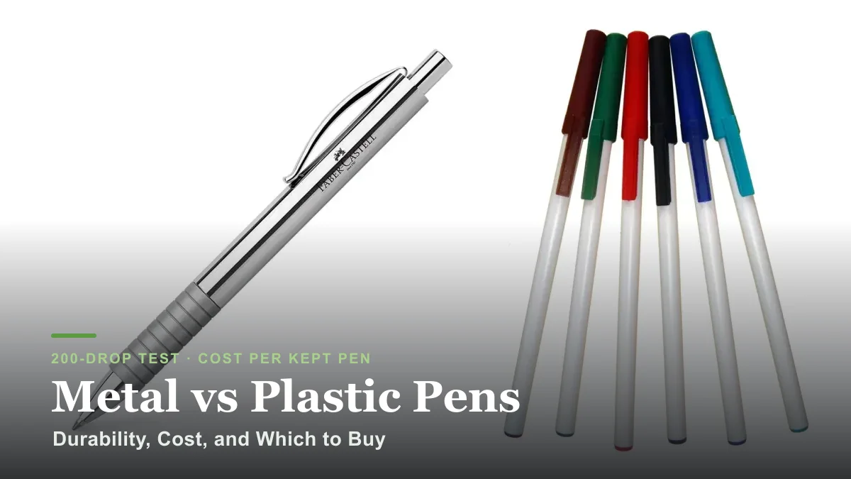 Metal vs Plastic Pens: Durability, Cost, and Which to Buy