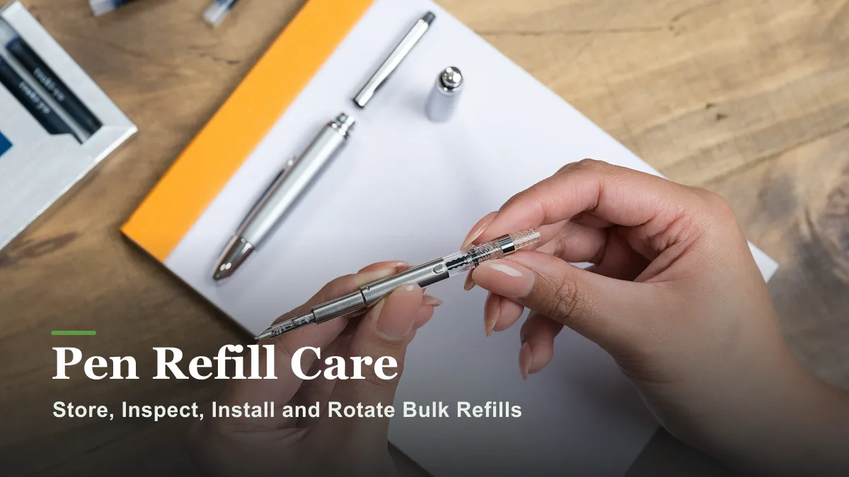 How to Store, Inspect, and Install Pen Refills at Scale?