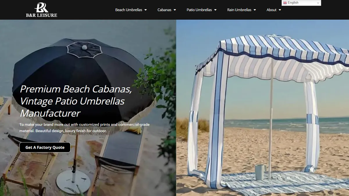 Homepage of B&R Leisure Products Co., Ltd.