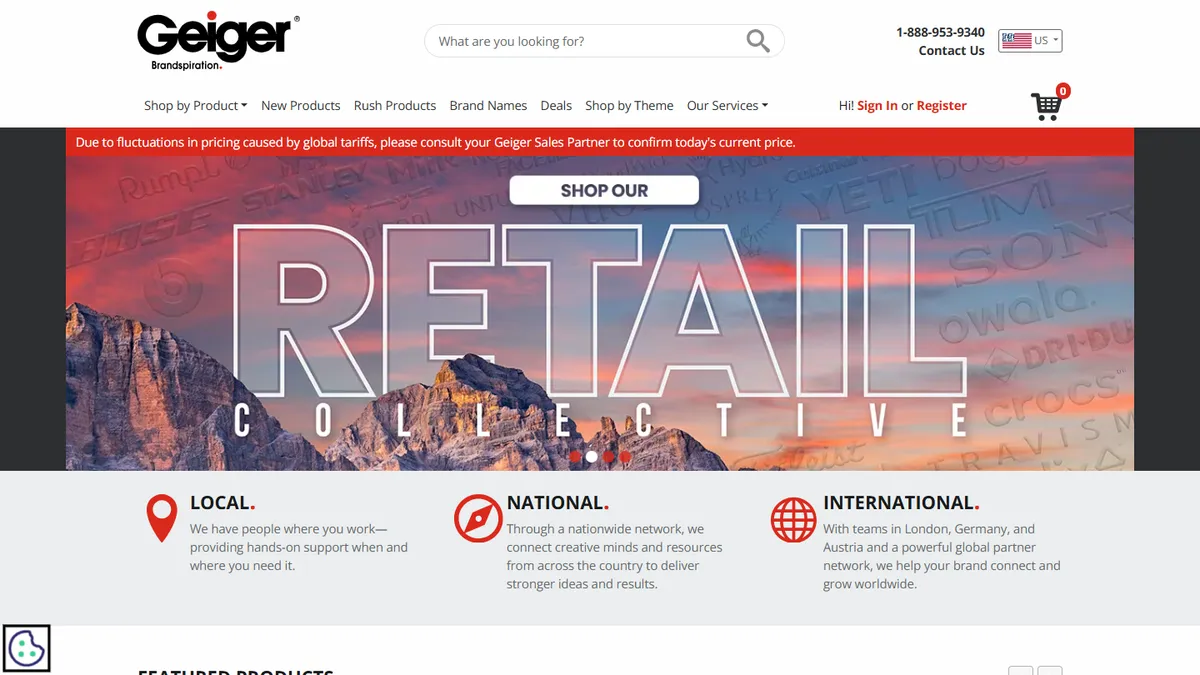 Homepage of Geiger