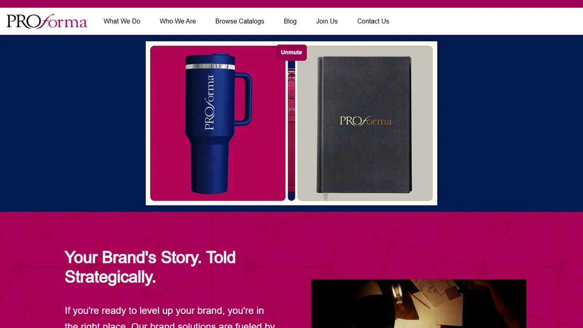 Homepage of Proforma
