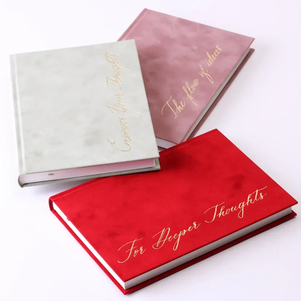 Soft-Touch Velvet Notebooks
