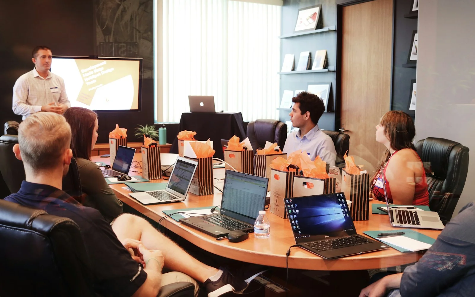 Design team collaborating on concept exploration for promotional products