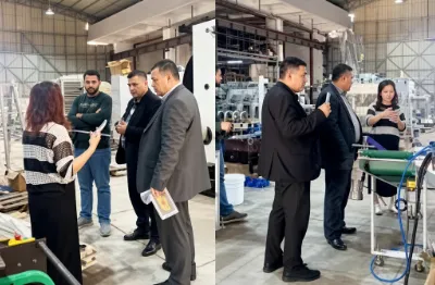 Omar Al-Farsi — Procurement Director, Gulf Distribution Group — visiting the LeelinePromotion factory in China